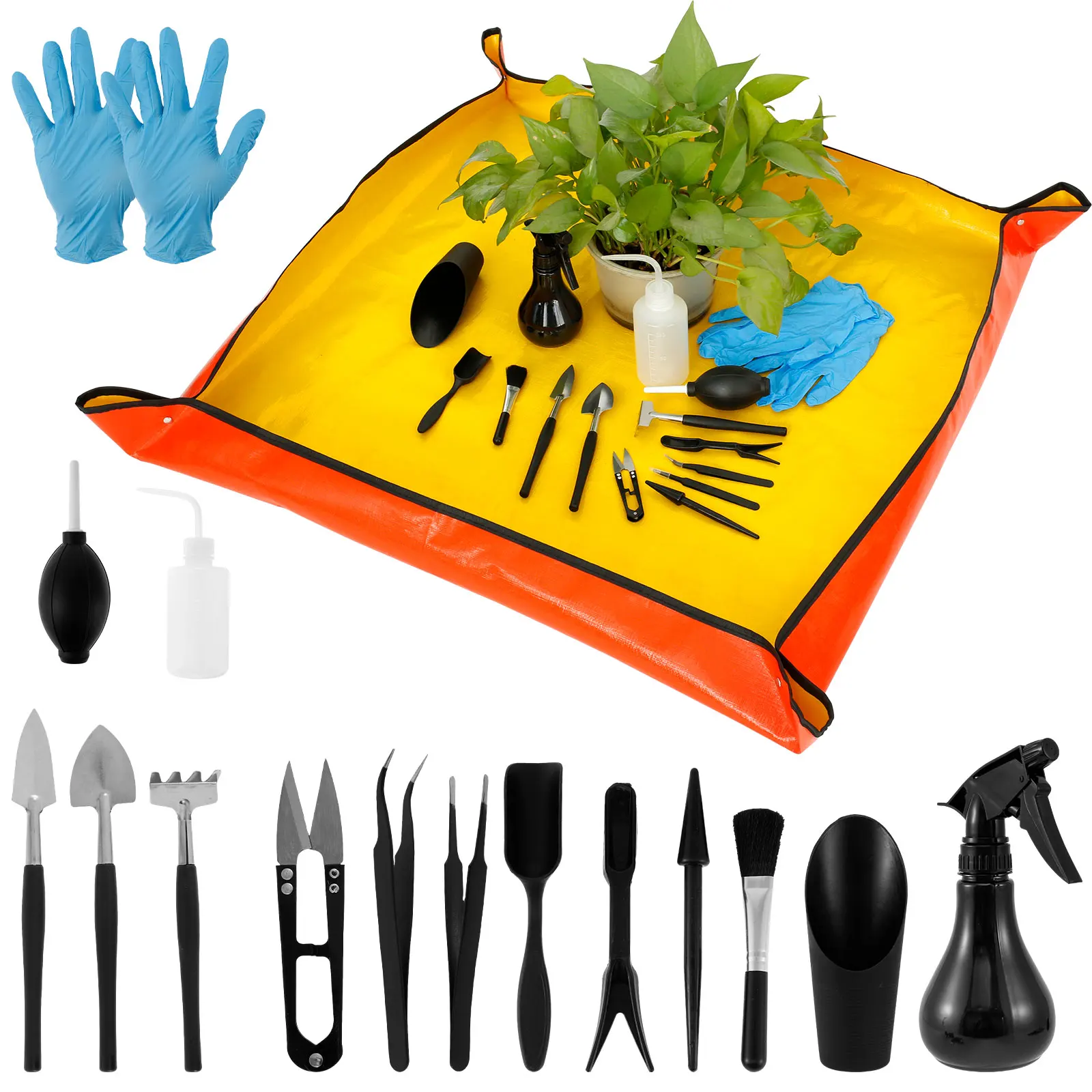 Bonsai Garden Tools - 13/16 adet bahçe etli bitkiler araçları