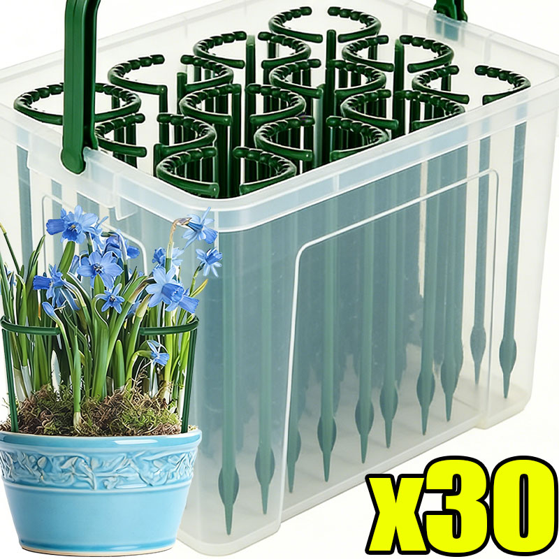Bonsai Garden Tools - 30-1 adet plastik bitki desteği yarım
