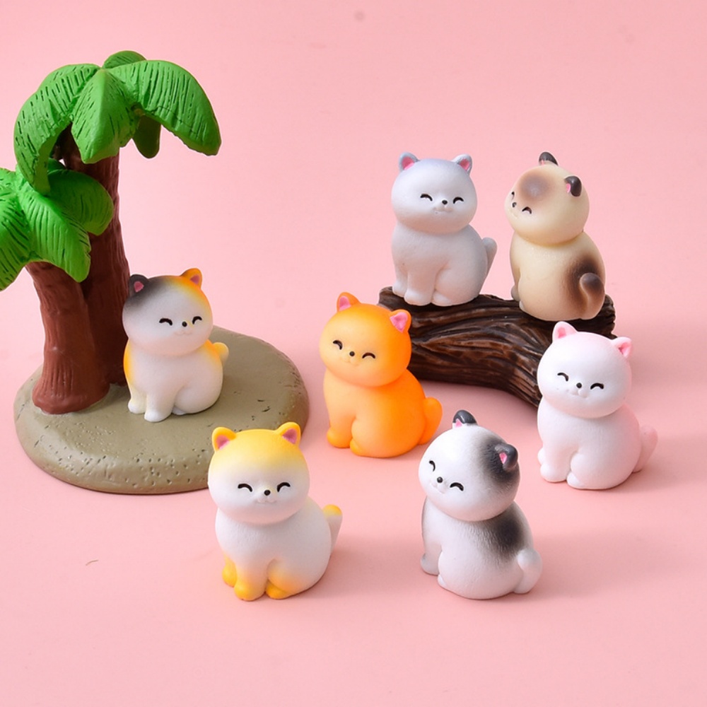 8 adet Sevimli Gülümseyen Kedi - Bonsai Garden Gift incelemesi ve fiyatı