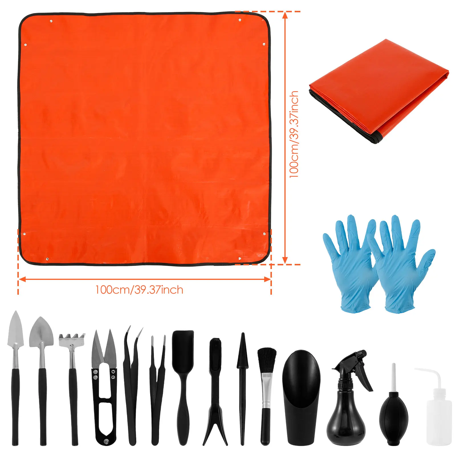 13/16 adet bahçe etli bitkiler - Bonsai Garden Tools incelemesi ve fiyatı