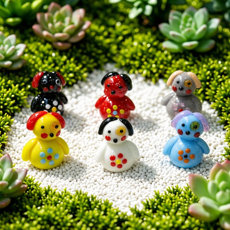 El Yapımı Mini Cam Köpek Figür - Bonsai Garden In Japan incelemesi ve fiyatı