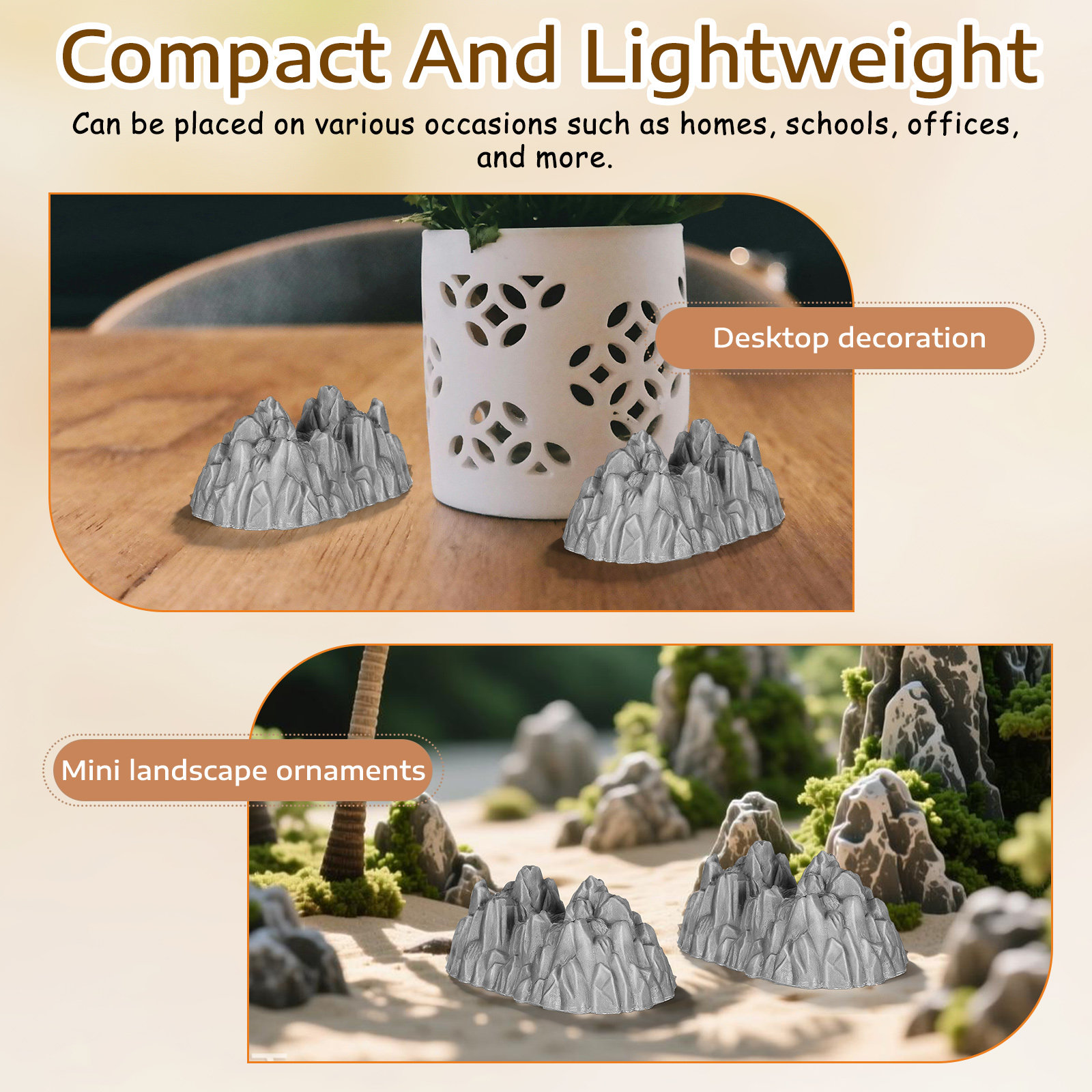 20 Adet Mini Kaya Bahçesi Plas - Bonsai Garden Ornaments incelemesi ve fiyatı